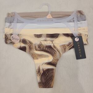 NWT Danskin 5 Pack Thong Panties No Show Seamless Comfort Sz S
